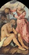 Albrecht Durer Job Castigated by his wife France oil painting artist